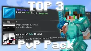 TOP 3 BEST 16x PvP Texture Packs for Minecraft Bedrock 1.26+