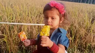 Little child Girl Enjoy Eating Lollipop Candy🥰🥰
