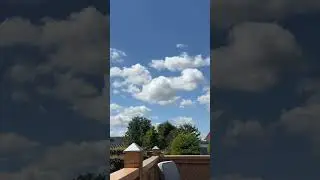 Timelapse summer clouds slowly moving. Beautiful sight #summertime  #vacation #weather