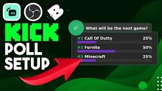 How to setup a poll on Kick  using Botrix (OBS/STREAMLABS)
