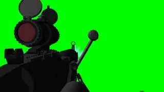 COD MG-14 shoots green screen Footage 3 - free use