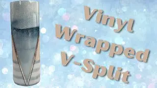 Vinyl wrapped V Split Tumbler