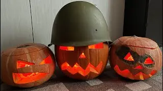 Halloween. Петарды vs Тыквы | Полет каски