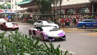 Lamborghini Convoy Orchard Road - Part 2