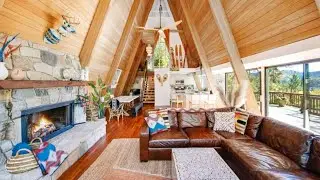 MOST BEAUTIFUL CLASSIC A-FRAME TINY HOUSE WITH LAKE VIEW