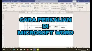CARA PERKALIAN DI MS. WORD