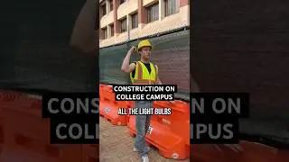 how could anyone possibly build this much #collegelife #collegecampus #construction #oncampus