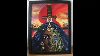 Painting of Draupadi- The heroine of Mahabharata