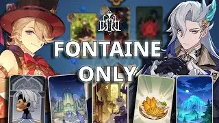 Using ONLY FONTAINE Cards | Genshin TCG