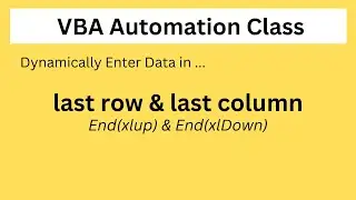 Excel VBA | End(xlup | xldown | xltoLeft | xltoRight) | Last row |  Last Column