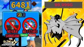 How to Solo 6500+ Seconds in Guantlet Mode | No 7 Stars / Light Shinigami - All Star Tower Defense