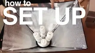 Photo Studio Video continuous Softbox lighting stand SET UP guide (HOW TO)