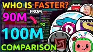 90 Million Subs To 100 Million Subs: Who is faster? PewDiePie, T-Series and more!