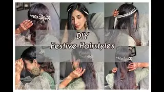 Easy Indian Hairstyles for Weddings & Festivals   | Nish Hair Extensions