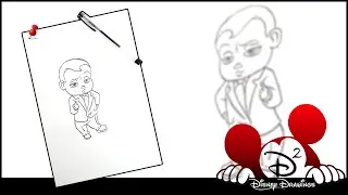 Learn How to Draw Boss Baby - Disney Drawing | Character Drawing | Disney Character