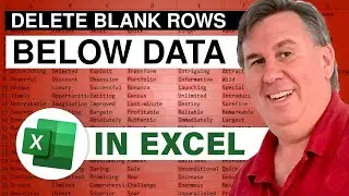 Excel - How To Delete Blank Rows At Bottom Of Excel - Episode 2436