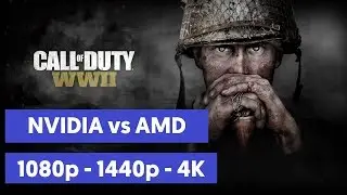 Call Of Duty : World War 2 II  - NVIDIA vs AMD - Performance Benchmark 1080p - 1440p - 4K (COD WW2))