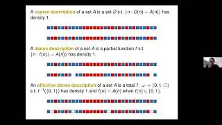 Minimal Pairs in the Generic Degrees - Denis Hirschfeldt (University of Chicago)