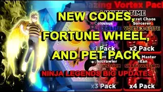 🔥 BIG UPDATE!! NEW CODES, PET PACK  AND FORTUNE WHEEL ROBLOX ⚡ NINJA LEGENDS