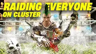 How An ARK YouTuber Tribe Farms Content! Raiding Everyone On Cluster! - Ark Survival Evolved PvP