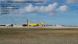 Spirit Airlines Airbus A20N N917NK Fort Lauderdale Landing FLL Arrival
