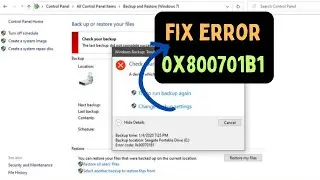 How to fix error 0x800701b1