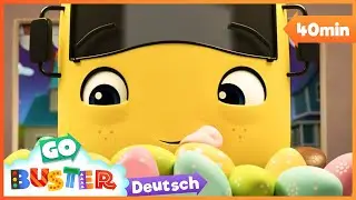 Buster und der Osterhase - Ostern mit Buster 🐰🐣 |  Go Buster  Cartoons | Moonbug Kids Deutsch