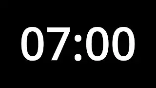 7 MINUTE TIMER - No Sound - Full HD 1080p - COUNTDOWN - 420 SECOND TIMER