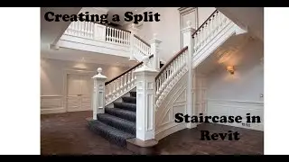 How to create a Split Staircase in REVIT