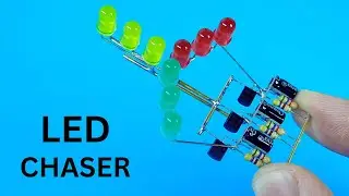 SUPER LED CHASER Circuit Using BC547 Transistor