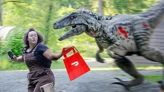 Ordering Uber Eats, But There's a Dinosaur In My Yard..