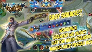 GRANGER EASY SAVAGE LIGHTBORN!!! GAMEPLAY GRANGER BY BAONGMEONG | MLBB indonesia