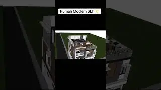 RUMAH MODERN 3LT #konseprumah #desainrumah #jasadesainrumah #modern #rumah3lantai