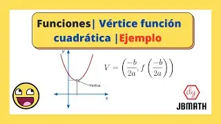 Cómo calcular el vértice de una función Cuadrática de forma fácil y sencilla.