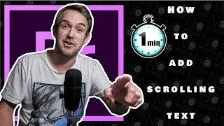 How to Add Scrolling Text in Premiere Pro 2023 in 1 MINUTE!