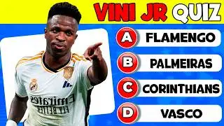 ⚽ QUIZ VINICIUS JUNIOR | O QUANTO VOCÊ SABE SOBRE O JOGADOR VINI JR 🥇 ? ATUALIZADO