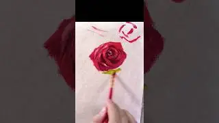 Painting a rose 🌹 in Oils 