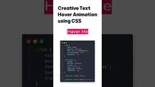 Text Hover Animation using CSS | 