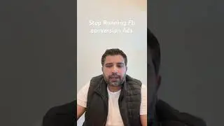 Stop running Facebook conversion Ads.