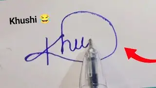 Signature Style Of My Name Khushi | Autograph |Design | Signature Tips