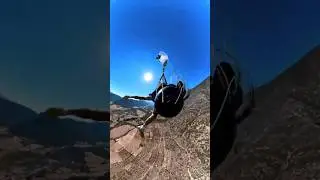 Paraşütçünün ipleri dolaşmış ve hızla yere düşmeye başladı