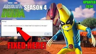 A d3d11-compatible gpu (feature level 11.0 shader model 5.0) is required to run the engine Fortnite