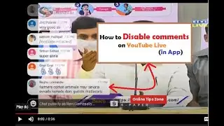 How to Hide comments on YouTube live | App