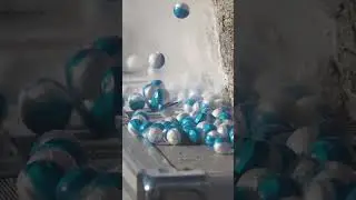bb's vs Valken Pepper Powder Paintballs |  #shorts #slowmotion #pepperball