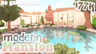 Bloxburg: Modern Mansion | NO GAMEPASSES | House Build