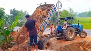 Soil Loading And Unloading Video By Powertrac 60 Tractors Digital Unload Facility Of Tractors