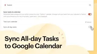 Sync All-day Tasks to Google Calendar