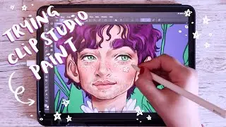 Illustrating on a new software! | Trying out Clip Studio Paint
