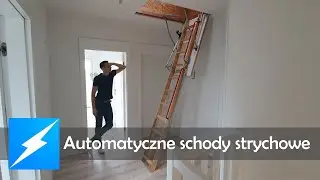 Automatyczne schody strychowe na siłownikach elektrycznych - Elektrobim.pl