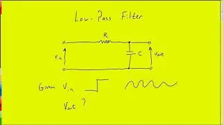 low pass filter circuit experiment